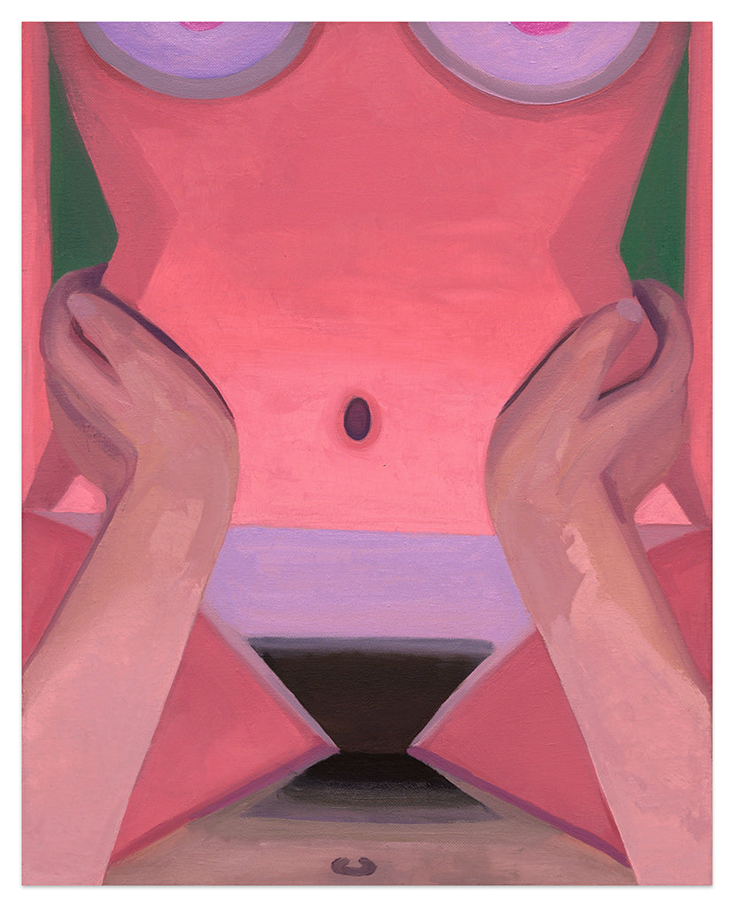 Corey Lamb Days print of a hands holding a woman's torso