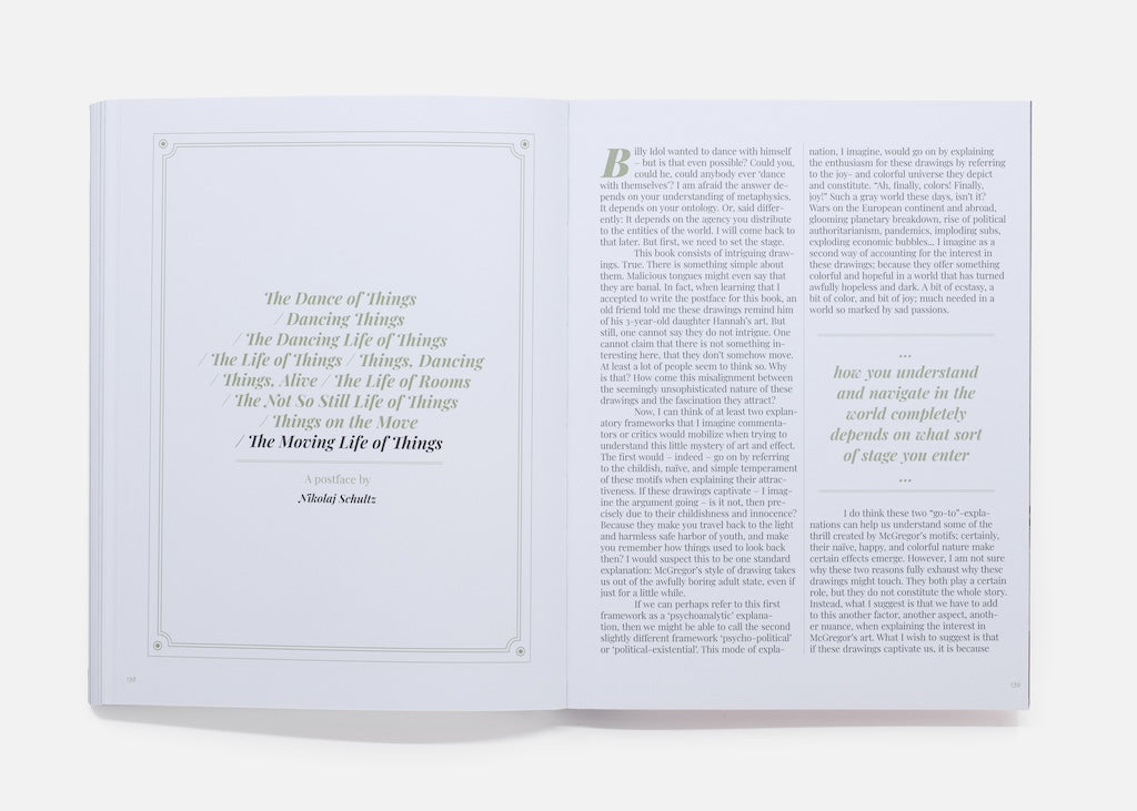 book spread showing text