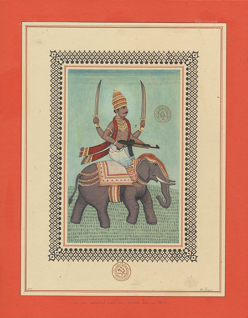 Ravi Zupa - "On An Elephant With The Swords An AK 47"